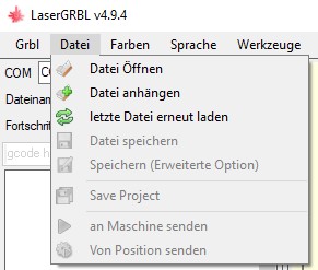 Alles unter Datei