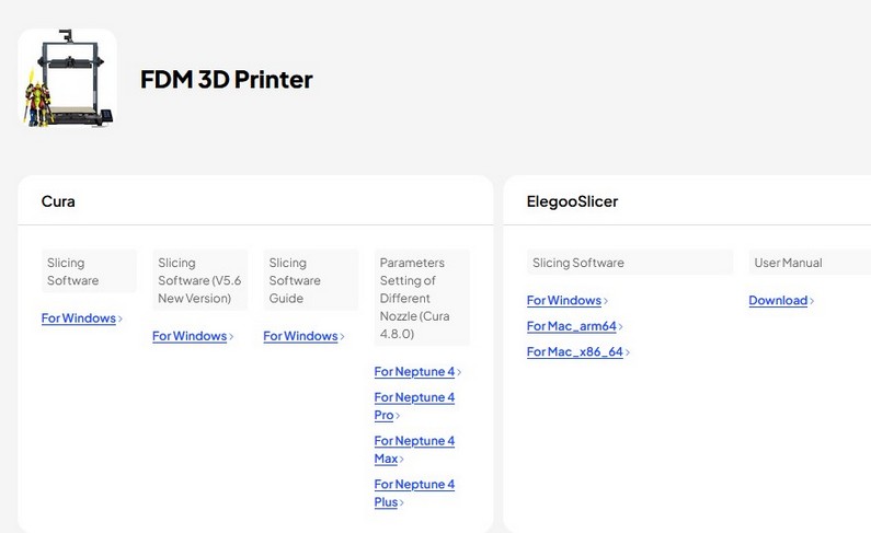 Zur ELEGOO Slicing-Software