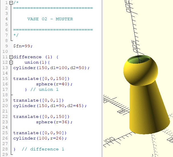 Spielfigur als Vase