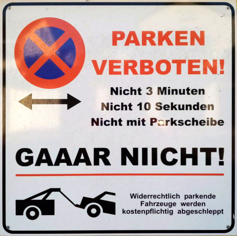 Parkverbotsschild